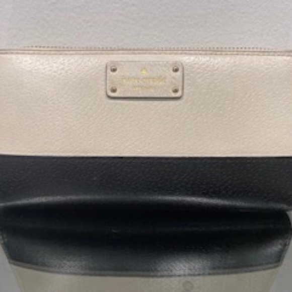 Clear Out-EUC Kate spade color block leather zip around wallet - Picture 5 of 13